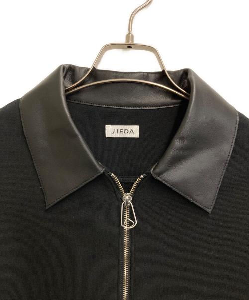 jieda（ジエダ）jieda (ジエダ) Leather Collar Fade Sweat Zip Jacket ブラック サイズ:2の古着・服飾アイテム