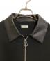 中古・古着 jieda (ジエダ) Leather Collar Fade Sweat Zip Jacket ブラック サイズ:2：12000円