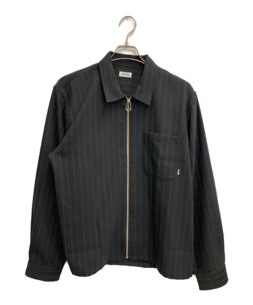 jieda（ジエダ）Jieda (ジエダ) WOOL STRIPE ZIP SHIRT ブラック サイズ:2の古着・服飾アイテム