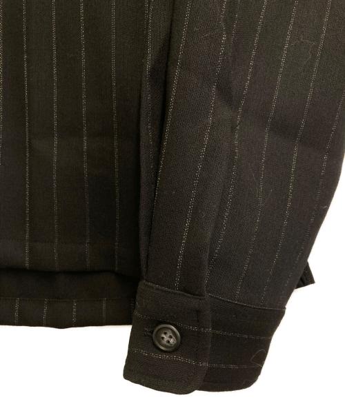 jieda（ジエダ）Jieda (ジエダ) WOOL STRIPE ZIP SHIRT ブラック サイズ:2の古着・服飾アイテム