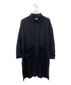 SHAREEFシャリーフ）の古着「GAME OVER LOGO COAT SHIRTS」｜ブラック