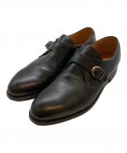 Aldenオールデン）の古着「Plain Toe Monk Strap」｜ブラック