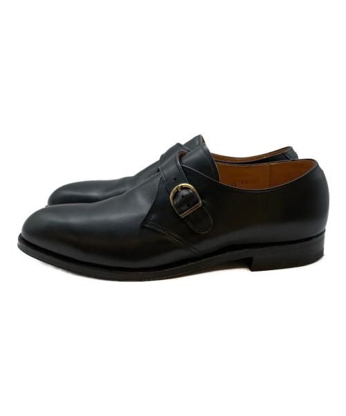 Alden（オールデン）Alden (オールデン) Plain Toe Monk Strap ブラック サイズ:SIZE 8 1/2Eの古着・服飾アイテム