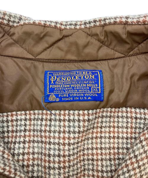 PENDLETON（ペンドルトン）PENDLETON (ペンドルトン) 70s ウールフランネルシャツ ブラウン サイズ:SIZE XLの古着・服飾アイテム