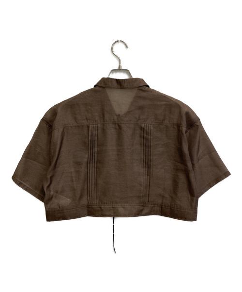 Ameri（アメリ）Ameri (アメリ) 25SS DENIM LIKE PRINT SHIRT ブラウン サイズ:SIZE Free 未使用品の古着・服飾アイテム