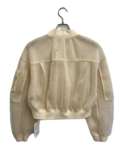 MAISON SPECIAL（メゾンスペシャル）MAISON SPECIAL (メゾンスペシャル) Tulle Layered Blouson アイボリー サイズ:SIZE Free 未使用品の古着・服飾アイテム