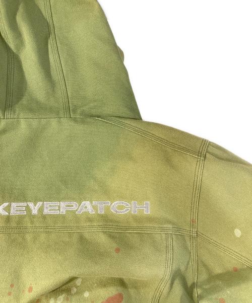 THE BLACK EYE PATCH（ブラックアイパッチ）THE BLACK EYE PATCH (ブラックアイパッチ) HOODED PAINTER JACKET グリーン サイズ:Lの古着・服飾アイテム