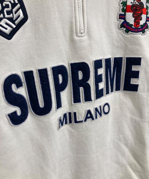 SUPREME（シュプリーム）Supreme (シュプリーム) 22AW Milano Half Zip Pullover ホワイト サイズ:Mの古着・服飾アイテム