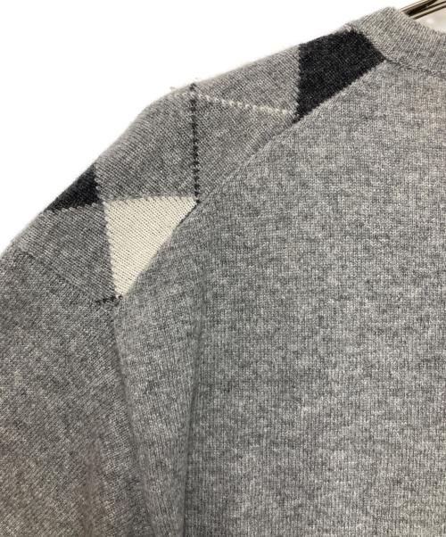 MIU MIU（ミュウミュウ）MIU MIU (ミュウミュウ) CASHMERE SWEATER グレー サイズ:40の古着・服飾アイテム