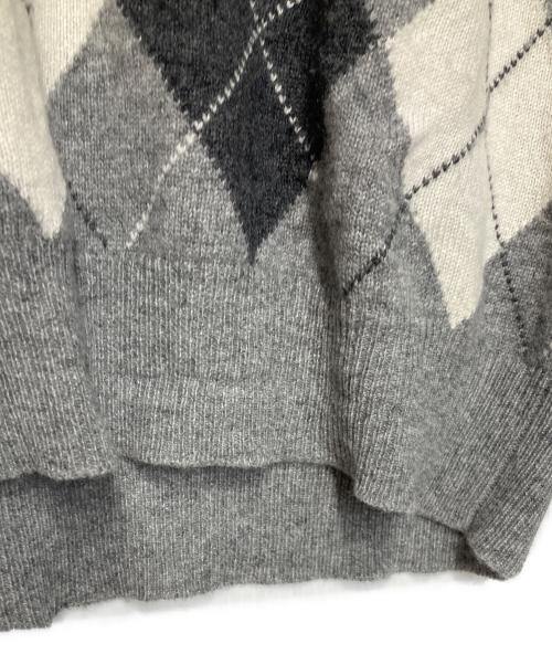 MIU MIU（ミュウミュウ）MIU MIU (ミュウミュウ) CASHMERE SWEATER グレー サイズ:40の古着・服飾アイテム