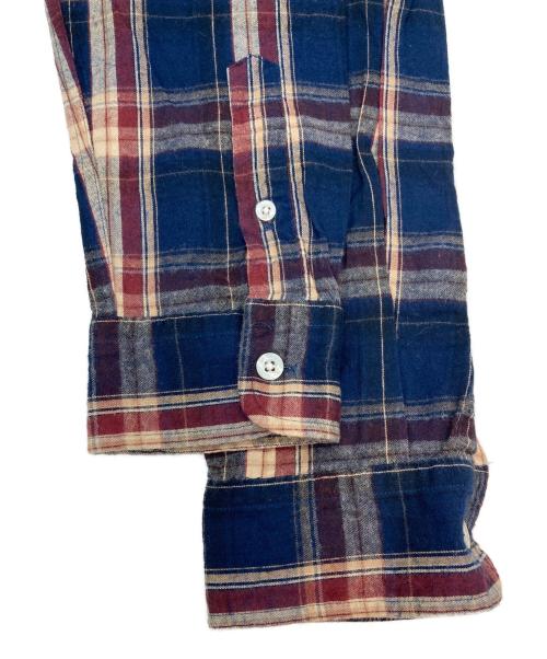 stussy（ステューシー）stussy (ステューシー) チェックネルシャツ ネイビー×レッド サイズ:Mの古着・服飾アイテム