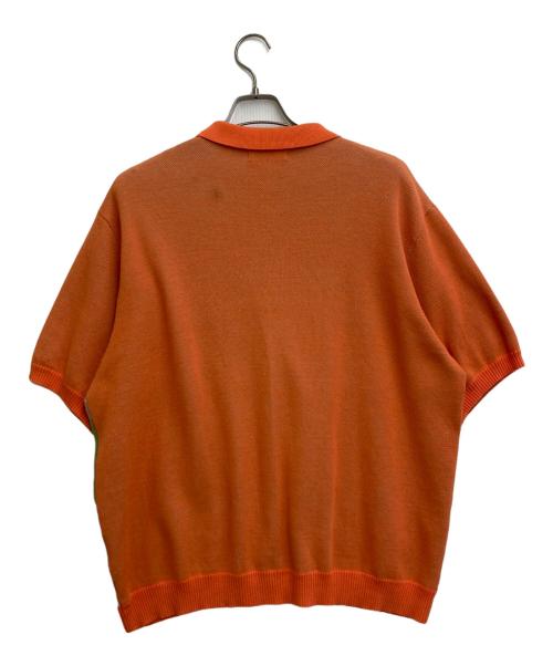TTT MSW（ティー）TTT MSW (ティー) Zip Shirt ニット オレンジ×ブルー サイズ:SIZE Freeの古着・服飾アイテム