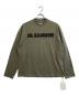 JIL SANDER（ジルサンダー）の古着「Logo L/S T-Shirt」｜カーキ