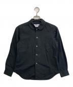 COMME des GARCONS COMME des GARCONSコムデギャルソン コムデギャルソン）の古着「ラウンドカラーL/Sシャツ」｜ブラック