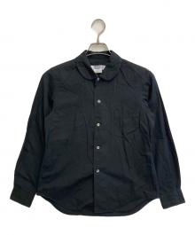 COMME des GARCONS COMME des GARCONS（コムデギャルソン コムデギャルソン）の古着「ラウンドカラーL/Sシャツ」｜ブラック