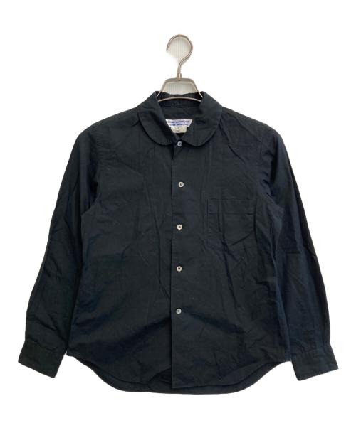 COMME des GARCONS COMME des GARCONS（コムデギャルソン コムデギャルソン）COMME des GARCONS COMME des GARCONS (コムデギャルソン コムデギャルソン) ラウンドカラーL/Sシャツ ブラック サイズ:Sの古着・服飾アイテム