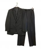 D'URBAN×LORO PIANAダーバン×ロロピアーナ）の古着「シャドーストライプ2Bスーツ」｜ブラック