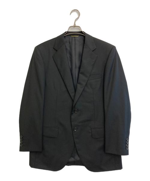 D'URBAN（ダーバン）D'URBAN (ダーバン) LORO PIANA (ロロピアーナ) シャドーストライプ2Bスーツ ブラック サイズ:92A5の古着・服飾アイテム