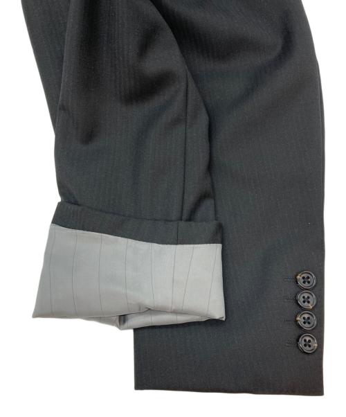 D'URBAN（ダーバン）D'URBAN (ダーバン) LORO PIANA (ロロピアーナ) シャドーストライプ2Bスーツ ブラック サイズ:92A5の古着・服飾アイテム