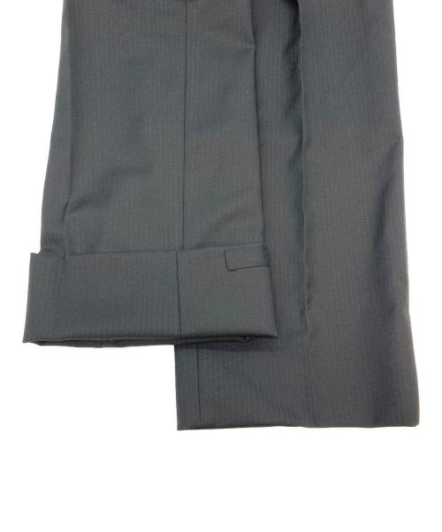 D'URBAN（ダーバン）D'URBAN (ダーバン) LORO PIANA (ロロピアーナ) シャドーストライプ2Bスーツ ブラック サイズ:92A5の古着・服飾アイテム