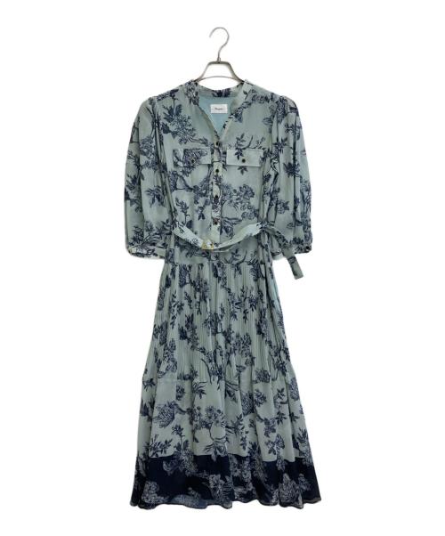 Diagram（ダイアグラム）Diagram (ダイアグラム) バイカラーサラサワンピース グリーン サイズ:SIZE Sの古着・服飾アイテム