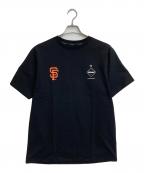 F.C.R.B.×GENUINE MERCHANDISEエフシーレアルブリストル×ジェニュイン マーチャンダイズ）の古着「プリントTシャツ」｜ブラック