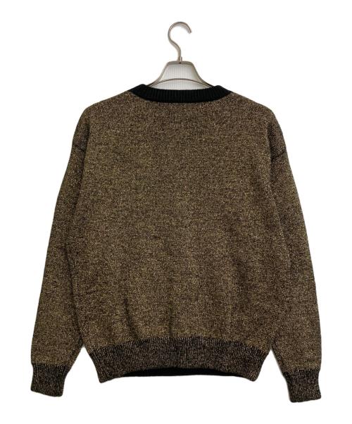 DRIES VAN NOTEN（ドリスヴァンノッテン）DRIES VAN NOTEN (ドリスヴァンノッテン) メタリックゴールドニット ゴールド サイズ:SIZE Sの古着・服飾アイテム