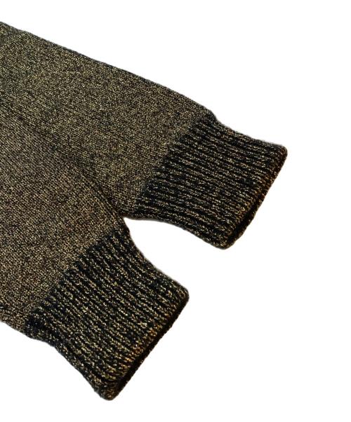 DRIES VAN NOTEN（ドリスヴァンノッテン）DRIES VAN NOTEN (ドリスヴァンノッテン) メタリックゴールドニット ゴールド サイズ:SIZE Sの古着・服飾アイテム