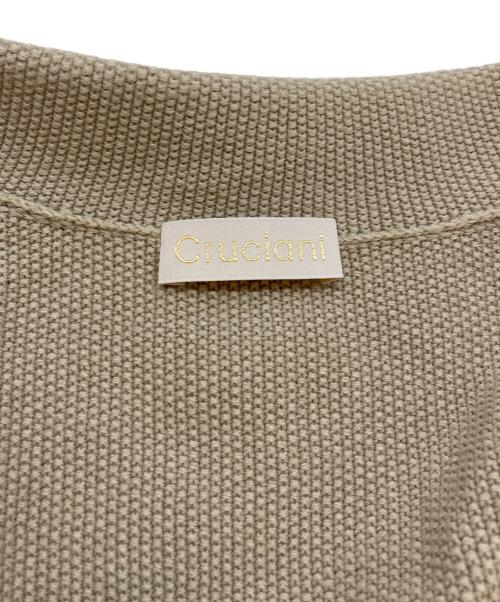 Cruciani（クルチアーニ）CRUCIANI (クルチアーニ) ダブルボタンニットジャケット ベージュ サイズ:SIZE 42の古着・服飾アイテム