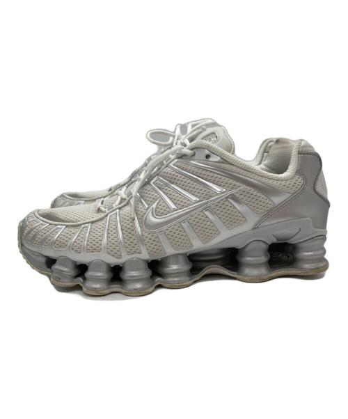 NIKE（ナイキ）NIKE (ナイキ) W SHOX TL PLATINUM TINT グレー×ホワイト サイズ:SIZE 27,5cmの古着・服飾アイテム