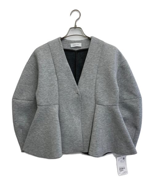 Adam et Rope（アダム エ ロペ）Adam et Rope (アダム エ ロペ) エッグブローチ付きペプラムカーディガン グレー サイズ:SIZE Free 未使用品の古着・服飾アイテム