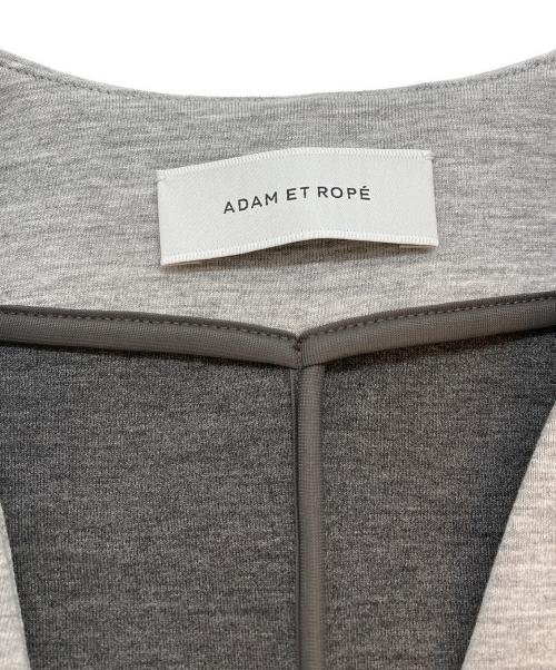 Adam et Rope（アダム エ ロペ）Adam et Rope (アダム エ ロペ) エッグブローチ付きペプラムカーディガン グレー サイズ:SIZE Free 未使用品の古着・服飾アイテム