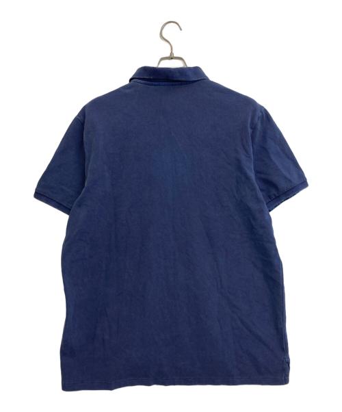 POLO RALPH LAUREN（ポロ・ラルフローレン）POLO RALPH LAUREN (ポロ・ラルフローレン) ポロベア×ステッチングデザインポロシャツ ネイビー サイズ:SIZE XLの古着・服飾アイテム