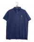 POLO RALPH LAUREN（ポロ・ラルフローレン）の古着「ポロベア×ステッチングデザインポロシャツ」｜ネイビー