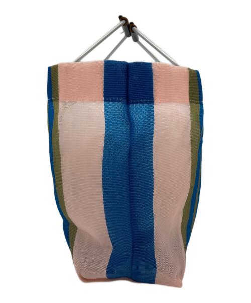 MARNI（マルニ）MARNI (マルニ) ナイロンメッシュ ショッピングバッグ パープル×カーキの古着・服飾アイテム
