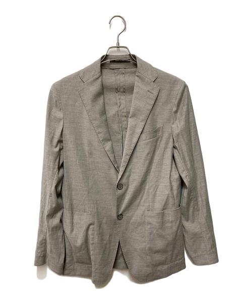 TAGLIATORE（タリアトーレ）TAGLIATORE (タリアトーレ) ウール＆レーヨン ストレッチ 2B ジャケット グレー サイズ:46の古着・服飾アイテム