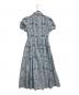 SEVEN TEN by MIHO KAWAHITO (セブン テン バイ ミホ カワヒト) スワンプリントワンピース ブルー サイズ:SIZE S：18000円