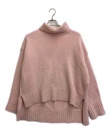 SEVEN TEN by MIHO KAWAHITO（セブン テン バイ ミホ カワヒト）の古着「ベーシックタートルプルオーバー」｜ピンク