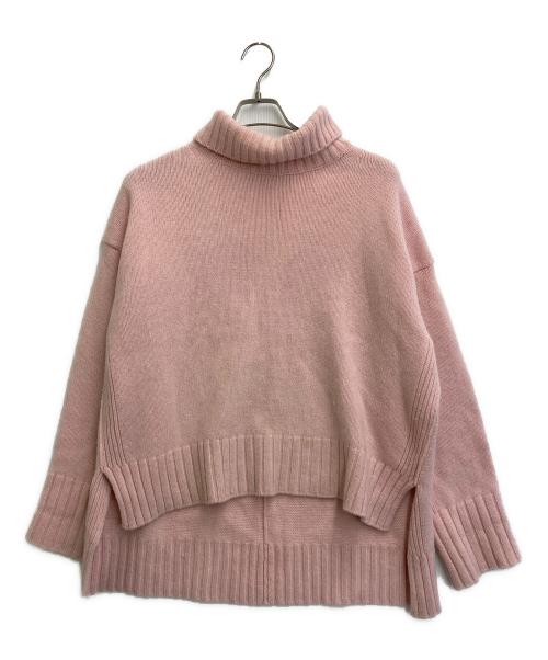 SEVEN TEN by MIHO KAWAHITO（セブン テン バイ ミホ カワヒト）SEVEN TEN by MIHO KAWAHITO (セブン テン バイ ミホ カワヒト) ベーシックタートルプルオーバー ピンク サイズ:SIZE Sの古着・服飾アイテム