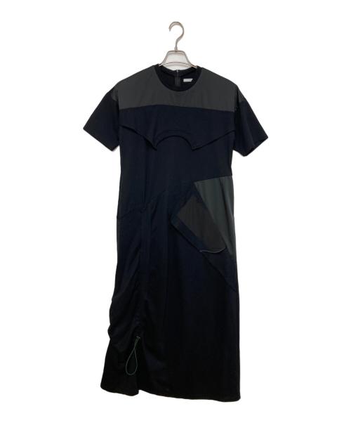 UN3D.（アンスリード）UN3D. (アンスリード) ターンオーバーカットワンピース ブラック サイズ:SIZE S(36)の古着・服飾アイテム
