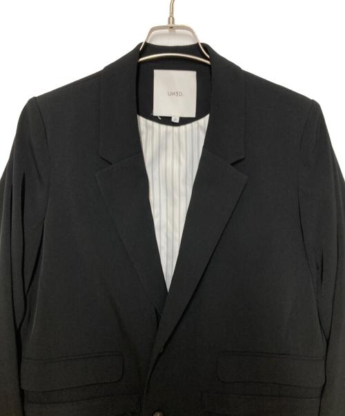 UN3D.（アンスリード）UN3D. (アンスリード) レイヤードポケットテーラードジャケット ブラック サイズ:SIZE M(38)の古着・服飾アイテム
