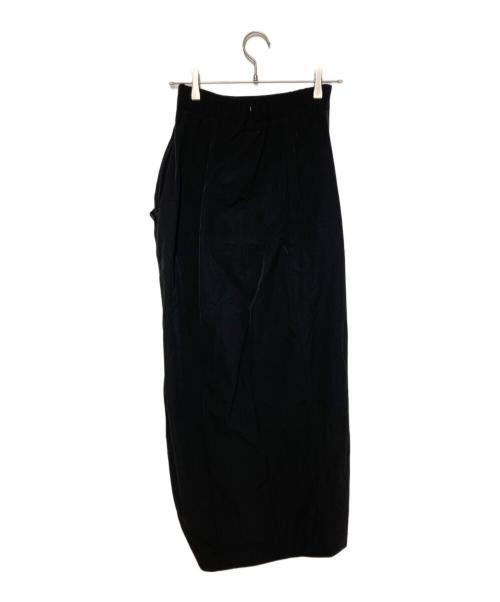 OMMO（オーエムエムオー）OMMO (オーエムエムオー) IRREGULAR TUCK COCOON SK ブラック サイズ:SIZE M (38)の古着・服飾アイテム