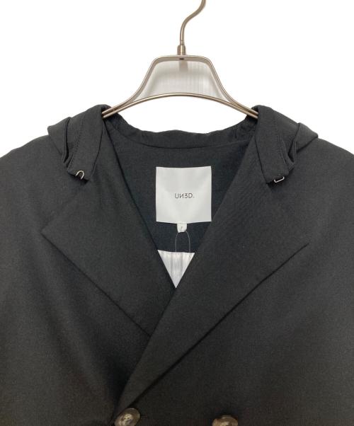 UN3D.（アンスリード）UN3D. (アンスリード) LAYERED POCKET TRENCH CT ブラック サイズ:SIZE Freeの古着・服飾アイテム