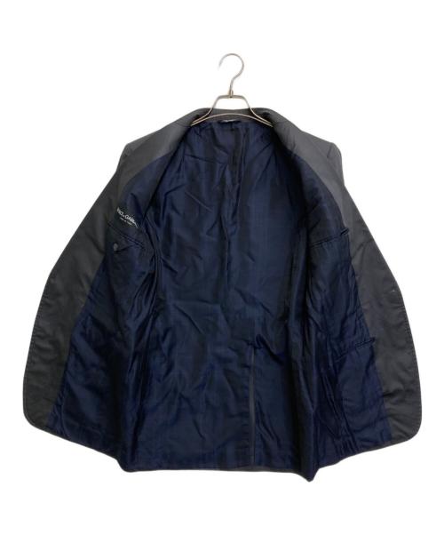 DOLCE & GABBANA（ドルチェ＆ガッバーナ）DOLCE & GABBANA (ドルチェ＆ガッバーナ) ピークドラペル1Bジャケット ブラック サイズ:SIZE 48の古着・服飾アイテム