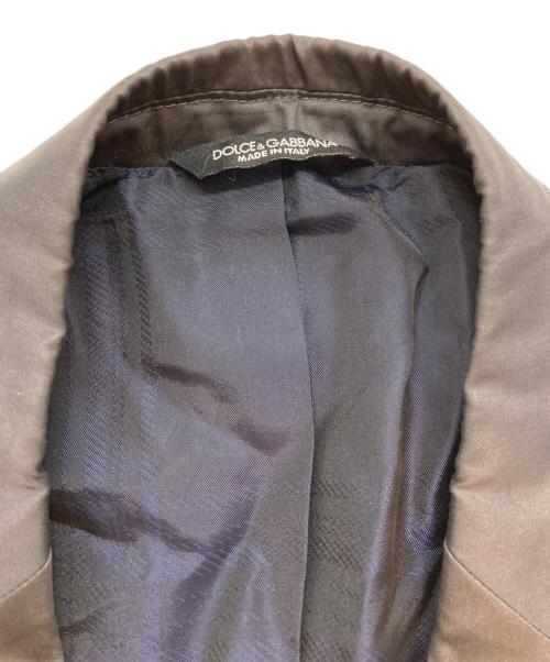 DOLCE & GABBANA（ドルチェ＆ガッバーナ）DOLCE & GABBANA (ドルチェ＆ガッバーナ) ピークドラペル1Bジャケット ブラック サイズ:SIZE 48の古着・服飾アイテム