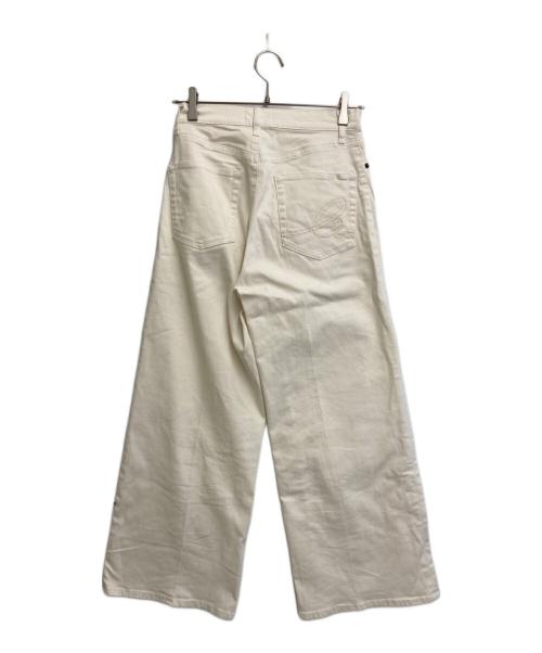 Q.anos（キュアノス）Q.anos (キュアノス) リラックススーパーワイドデニム アイボリー サイズ:SIZE 0の古着・服飾アイテム