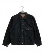 FULLCOUNTフルカウント）の古着「Type 1 Black Denim Jacket (Super Smooth)」｜ブラック