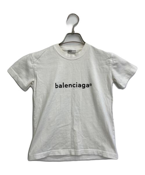 BALENCIAGA（バレンシアガ）BALENCIAGA (バレンシアガ) S/SロゴTシャツ ホワイト サイズ:SIZE XSの古着・服飾アイテム