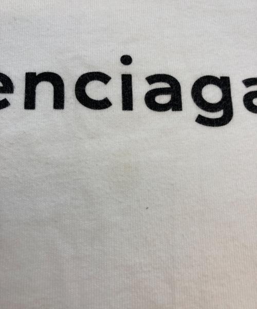 BALENCIAGA（バレンシアガ）BALENCIAGA (バレンシアガ) S/SロゴTシャツ ホワイト サイズ:SIZE XSの古着・服飾アイテム