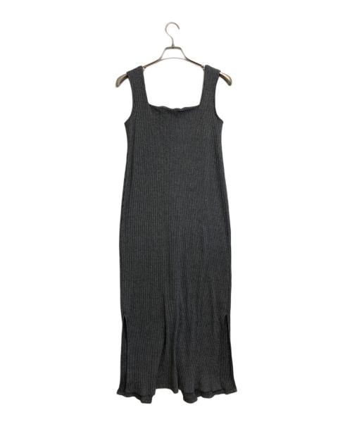 glam lips（グラムリップス）Glam Lips (グラムリップス) NO-SLEEVE BUTTON DOWN RIB ONE-PIECE グレー サイズ:SIZE Freeの古着・服飾アイテム